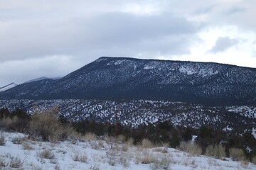 Mountain in winter