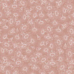 Flower Chamomile of Solar Plexus Chakra pattern rose