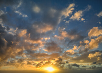 Naklejka na ściany i meble Epic Sunsets - OcuDrone Aerial Sky Images