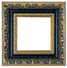 Black, square frame on white background