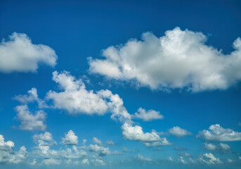 Fototapeta na wymiar Crystal Blue Skies - OcuDrone Aerial Sky Images