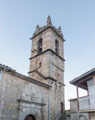 Fototapeta na wymiar Church of Santa Maria de la Asuncion of Banos de Montemayor, Extremadura, Spain
