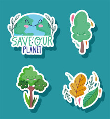 save the world environment ecology nature cartoon