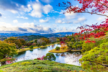 秋の日本庭園 京都 修学院離宮