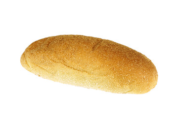 fresh bread isolated on white background