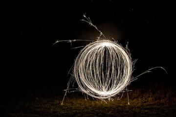 close up of a sparkler