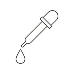 chemistry dropper science line style