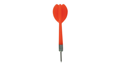 A red dart isolated on a white background.