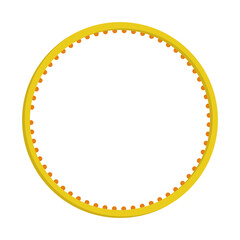Vector illustration. Hula hoop isolated on white background. Sport equipment.