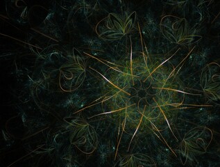 Imaginatory fractal background Image