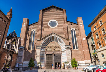 Basilica di Santa Anastasia, church of the Dominican Order in Verona, northern Italy.