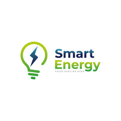 Smart Energy Logo Design Vector