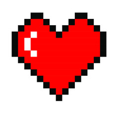 Obraz premium The heart shape symbol isolated on white background. Metaphorical or symbolic ideograph of love and affection.