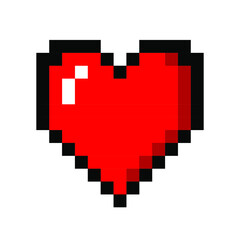 Obraz premium The heart shape symbol isolated on white background. Metaphorical or symbolic ideograph of love and affection.