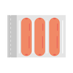 sausages bag icon vector design