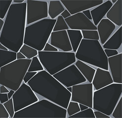 Obraz na płótnie Canvas black gravel texture wallpaper. vector illustration eps10