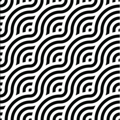 Abstract retro seamless linear pattern for packaging, merchandise, advertising etc.