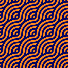 Abstract retro seamless linear pattern for packaging, merchandise, advertising etc.