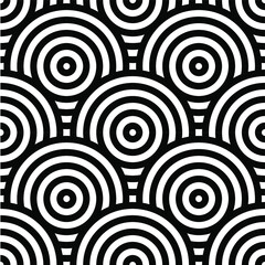 Abstract retro seamless linear pattern for packaging, merchandise, advertising etc.