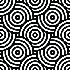 Abstract retro seamless linear pattern for packaging, merchandise, advertising etc.