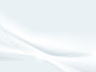 Fototapeta premium Abstract white wavy with blurred light curved lines background. Vector illustration