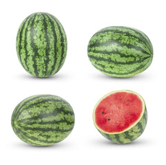 watermelon fruit on white background