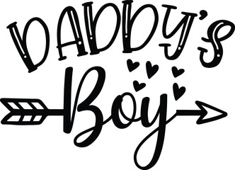 Daddy's Boy, Baby Boy Vector File