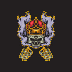 Smoke Skull illustration