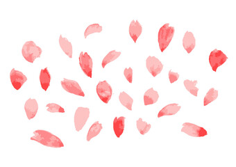 桜の花びらのベクター素材