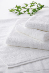 真っ白で柔らかい、清潔なタオル