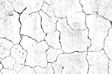 crack ground for abstract background on white background