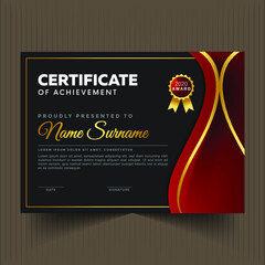Professional unique certificate and diploma template