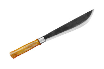Old knife isolated  on white background with clipping path included.