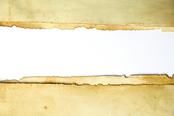 Torn Paper with space for text with white background