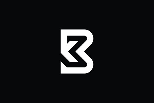 BK logo letter design on luxury background. KB logo monogram initials letter concept. BK icon logo design. KB elegant and Professional letter icon design on black background. B K BK KB