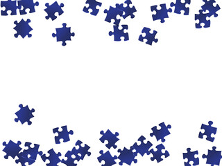 Game conundrum jigsaw puzzle dark blue parts