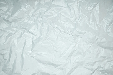 white bag with folds, crumpled
