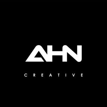 AHN Letter Initial Logo Design Template Vector Illustration