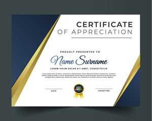 Professional unique certificate and diploma template
