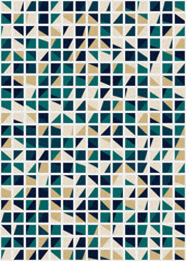 Fototapeta premium Abstract Geometric Pattern generative computational art illustration