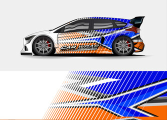 vehicle graphic kit vector. Modern abstract background for car wrap branding and automobile sticker decals livery
