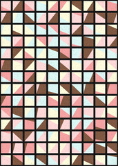 Abstract Geometric Pattern generative computational art illustration