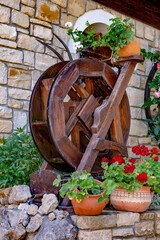 water wheel decoration