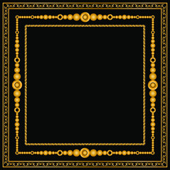 gold frame card