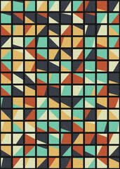 Abstract Geometric Pattern generative computational art illustration