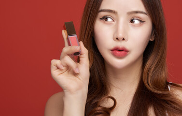 Fototapeta premium 여성 미용 뷰티 모델