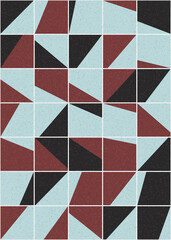 Abstract Geometric Pattern generative computational art illustration