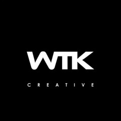 Obraz premium WTK Letter Initial Logo Design Template Vector Illustration