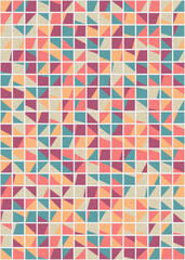 Fototapeta premium Abstract Geometric Pattern generative computational art illustration