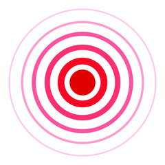 red and white target